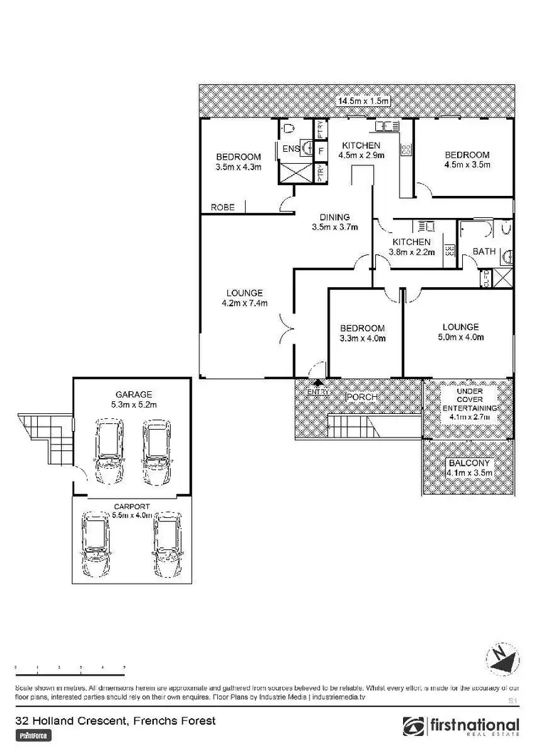 Floorplan of Homely house listing, 32 Holland Crescent, Frenchs Forest NSW 2086