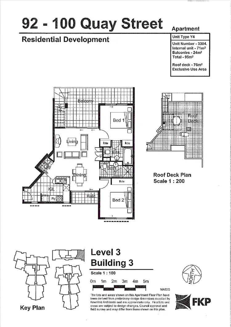 Floorplan of Homely apartment listing, 3304/92 Quay Street, Brisbane City QLD 4000