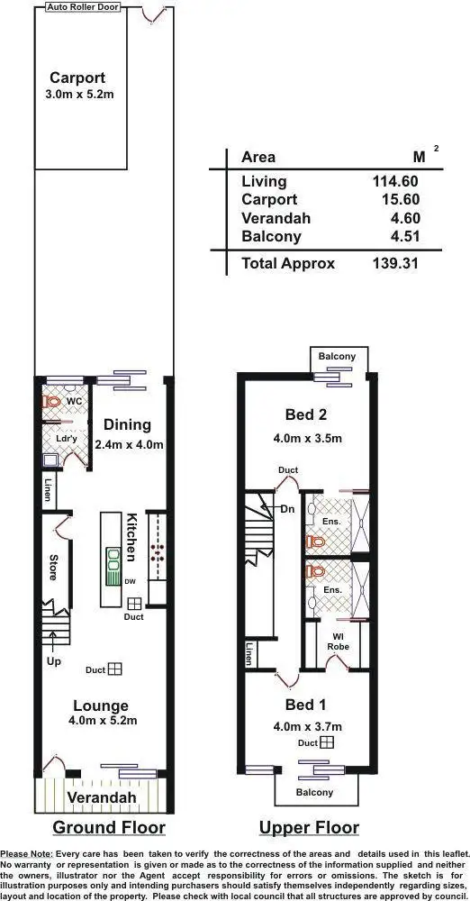 Floorplan of Homely townhouse listing, 1/70 Sheldon Street, Norwood SA 5067