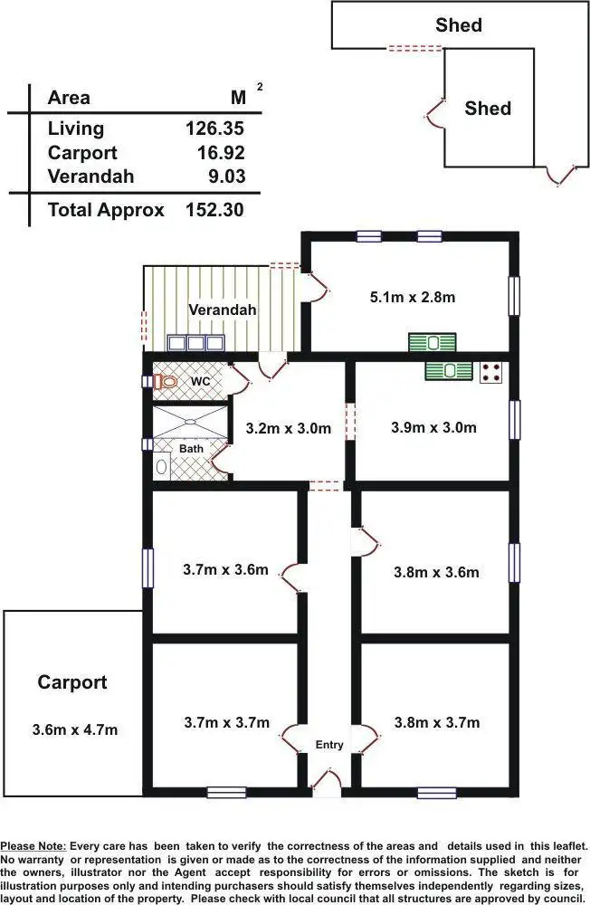 Floorplan of Homely house listing, 3 Threlfall Avenue, Norwood SA 5067