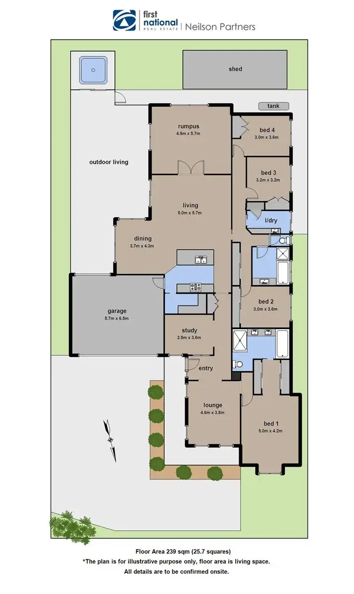 Floorplan of Homely house listing, 4 Howitt Place, Pakenham VIC 3810