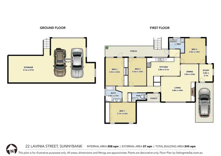 Floorplan of Homely house listing, 22 Lavinia Street, Sunnybank QLD 4109