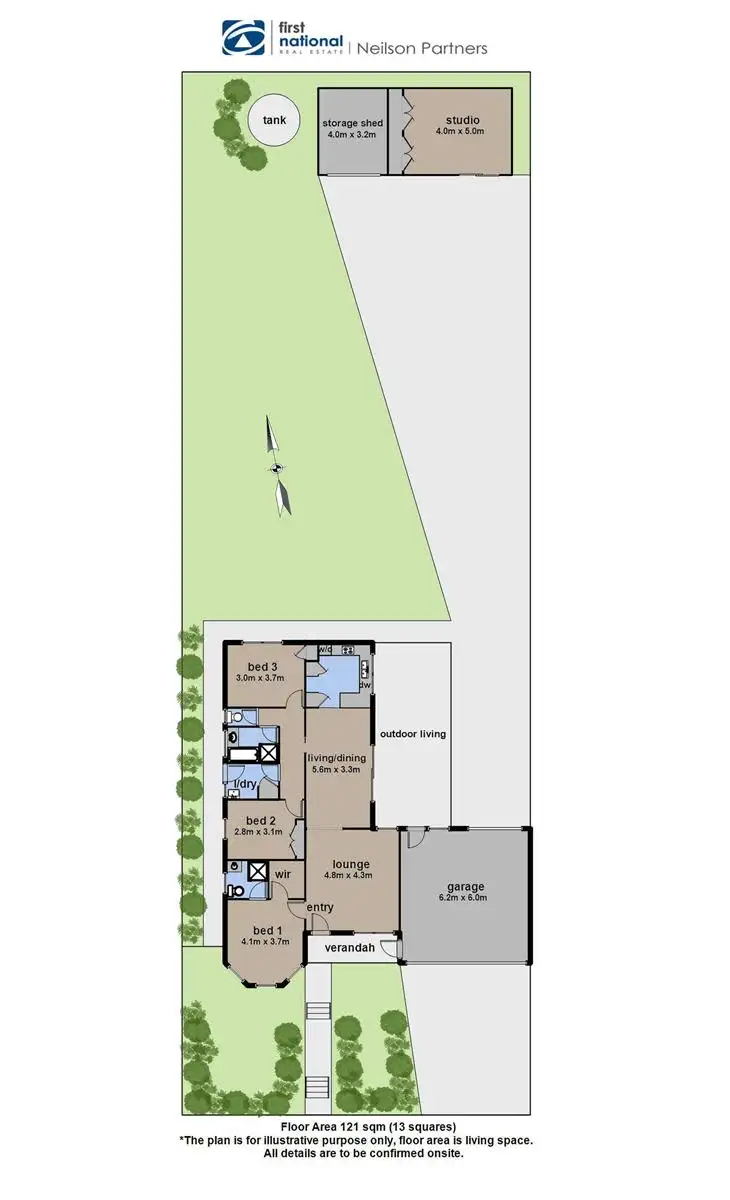 Floorplan of Homely house listing, 13 Kate Court, Pakenham VIC 3810