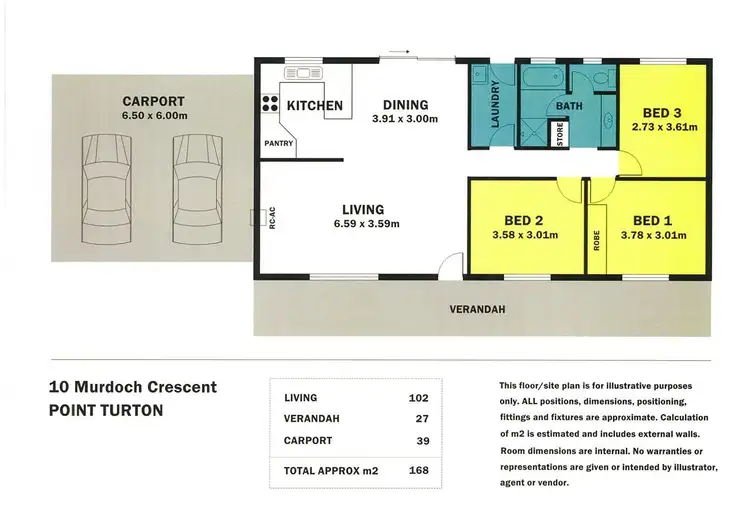 Floorplan of Homely house listing, 10 Murdoch Crescent, Point Turton SA 5575