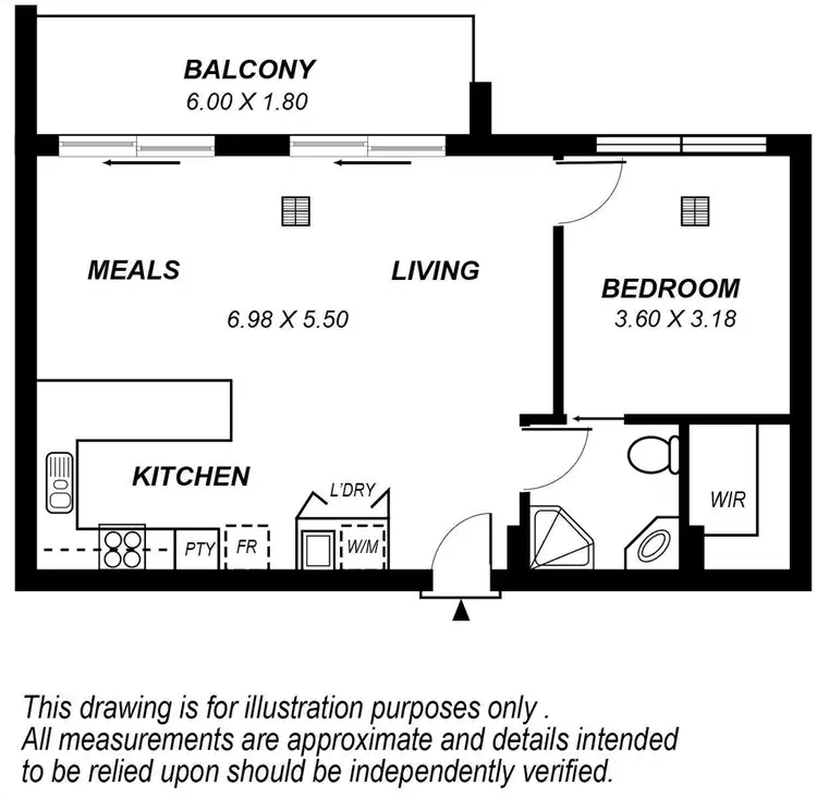Floorplan of Homely apartment listing, 116/160 Fullarton Road, Rose Park SA 5067