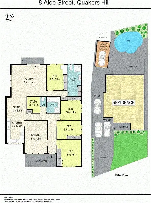 Floorplan of Homely house listing, 8 Aloe Street, Quakers Hill NSW 2763