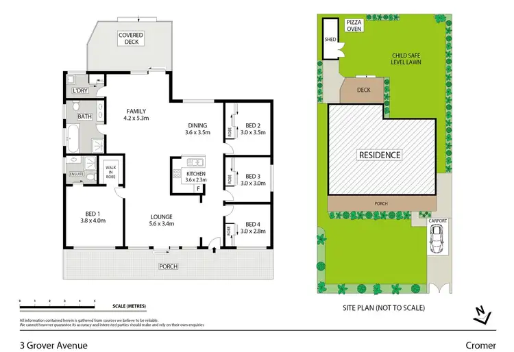 Floorplan of Homely house listing, 3 Grover Avenue, Cromer NSW 2099