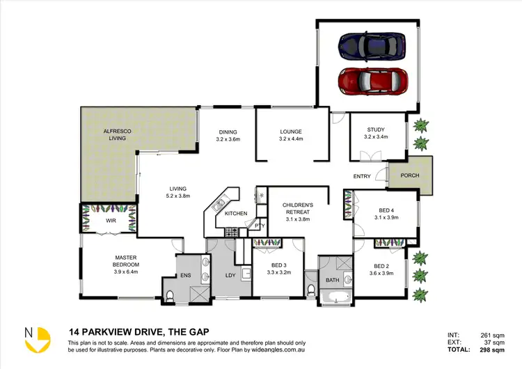 Floorplan of Homely house listing, 14 Parkview Drive, The Gap QLD 4061