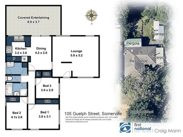 Floorplan of Homely house listing, 105 Guelph Street, Somerville VIC 3912