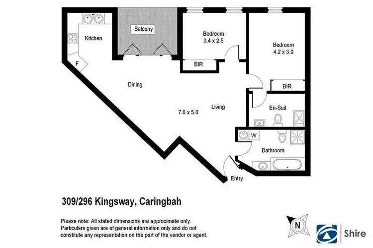 Floorplan of Homely apartment listing, 309/296-300 Kingsway, Caringbah NSW 2229