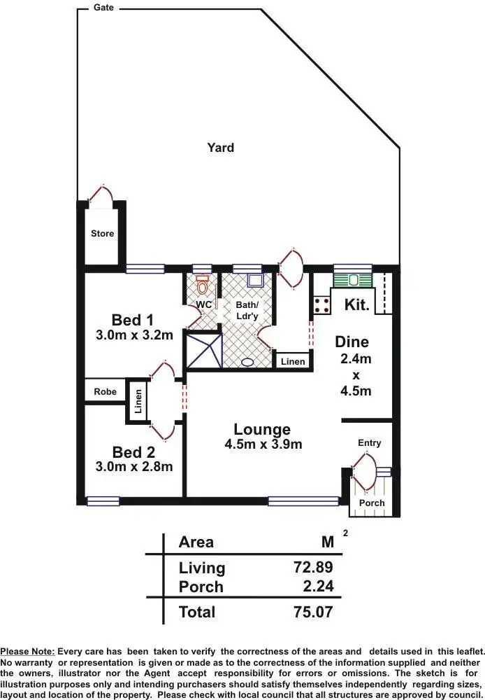 Floorplan of Homely unit listing, 39/34 Mostyn Crescent, Salisbury East SA 5109