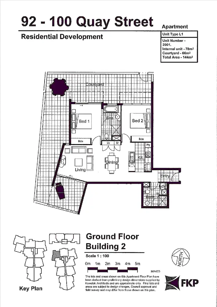 Floorplan of Homely apartment listing, 2001/92 Quay Street, Brisbane City QLD 4000