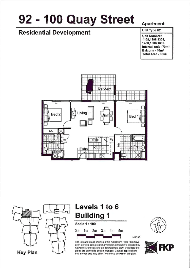Floorplan of Homely apartment listing, 1608/92 Quay Street, Brisbane City QLD 4000