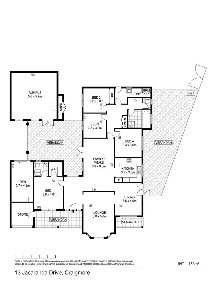Floorplan of Homely house listing, 13 Jacaranda Drive, Craigmore SA 5114