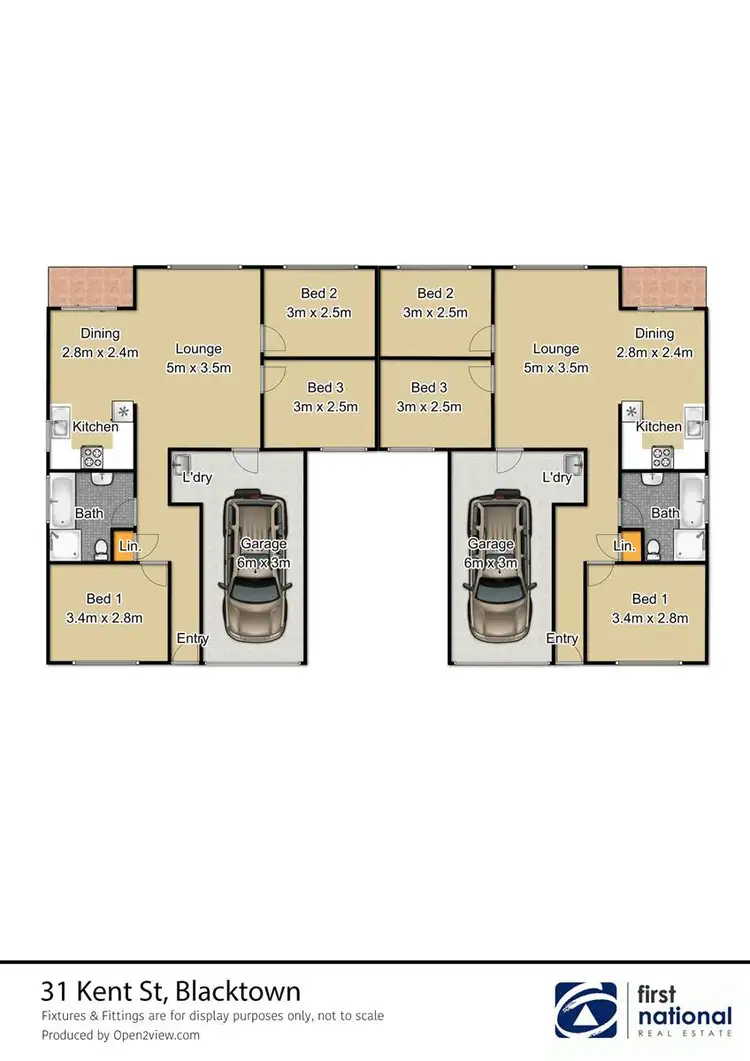 Floorplan of Homely semi-detached listing, 31 Kent Street, Blacktown NSW 2148