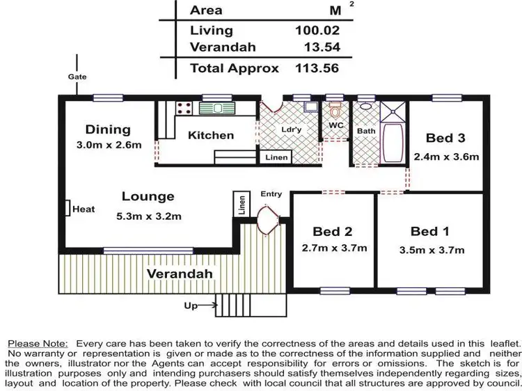 Floorplan of Homely house listing, 1 Norton Street, Huntfield Heights SA 5163
