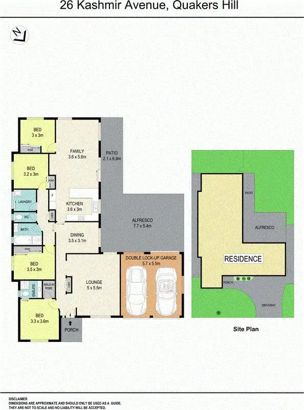 Floorplan of Homely house listing, 26 Kashmir Avenue, Quakers Hill NSW 2763