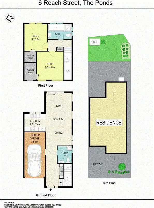 Floorplan of Homely townhouse listing, 6 Reach Street, The Ponds NSW 2769