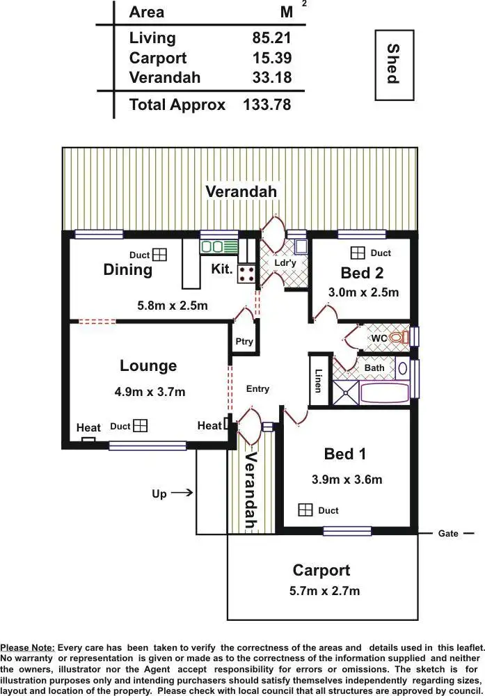 Floorplan of Homely unit listing, 8/8 Muhlhan Avenue, Windsor Gardens SA 5087