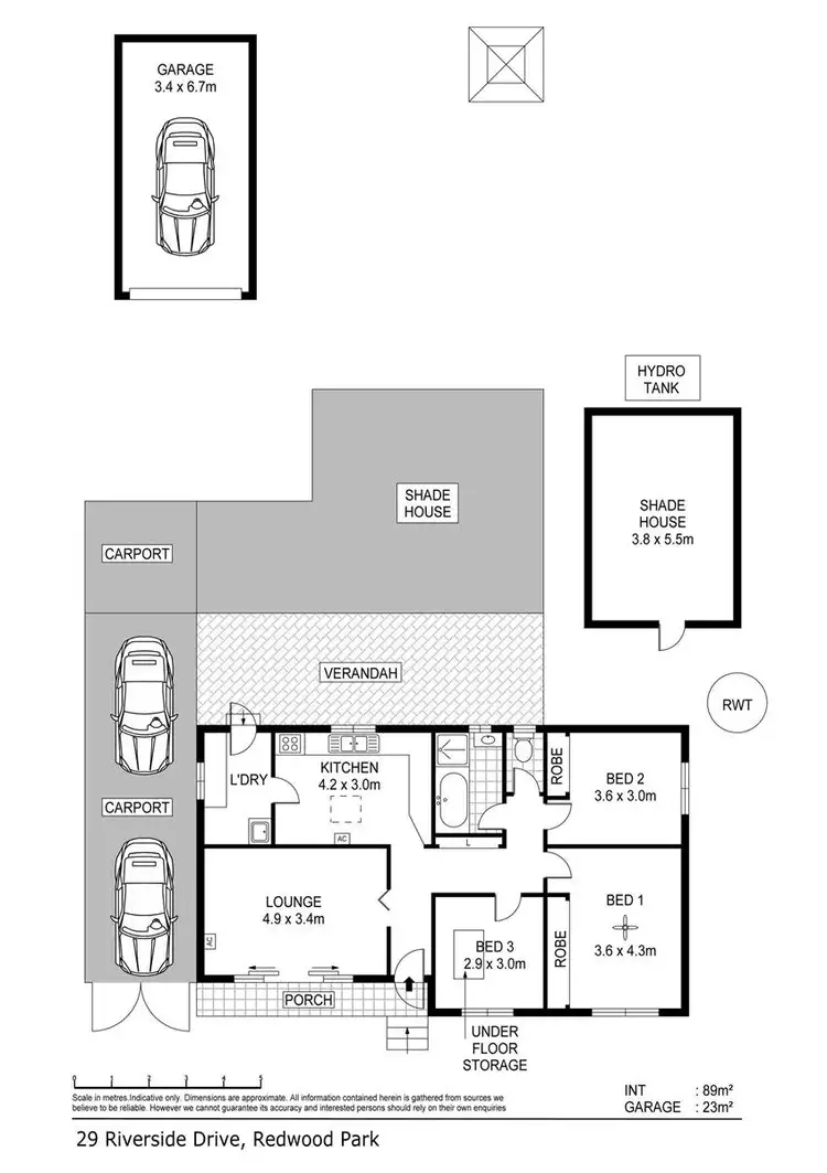 Floorplan of Homely house listing, 29 Riverside Drive, Redwood Park SA 5097