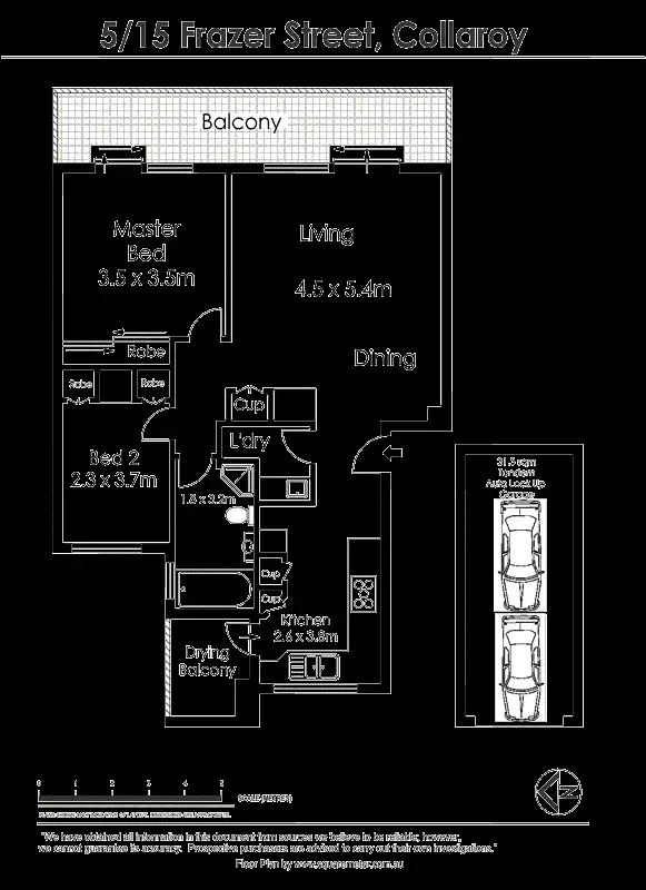 Floorplan of Homely unit listing, 5/15 Frazer Street, Collaroy NSW 2097