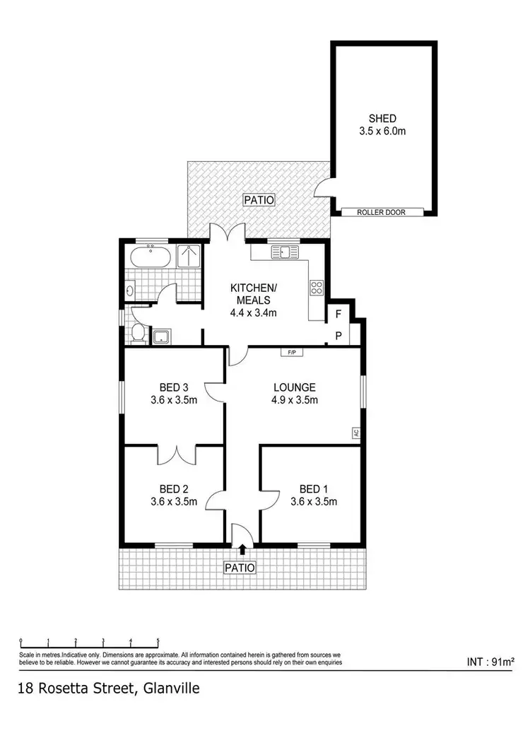 Floorplan of Homely house listing, 18 Rosetta Street, Glanville SA 5015