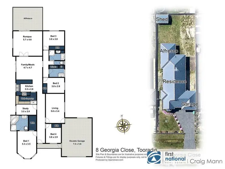 Floorplan of Homely house listing, 8 Georgia Close, Tooradin VIC 3980