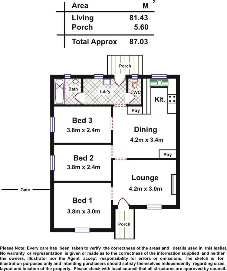 Floorplan of Homely house listing, 79 Willison Road, Elizabeth South SA 5112