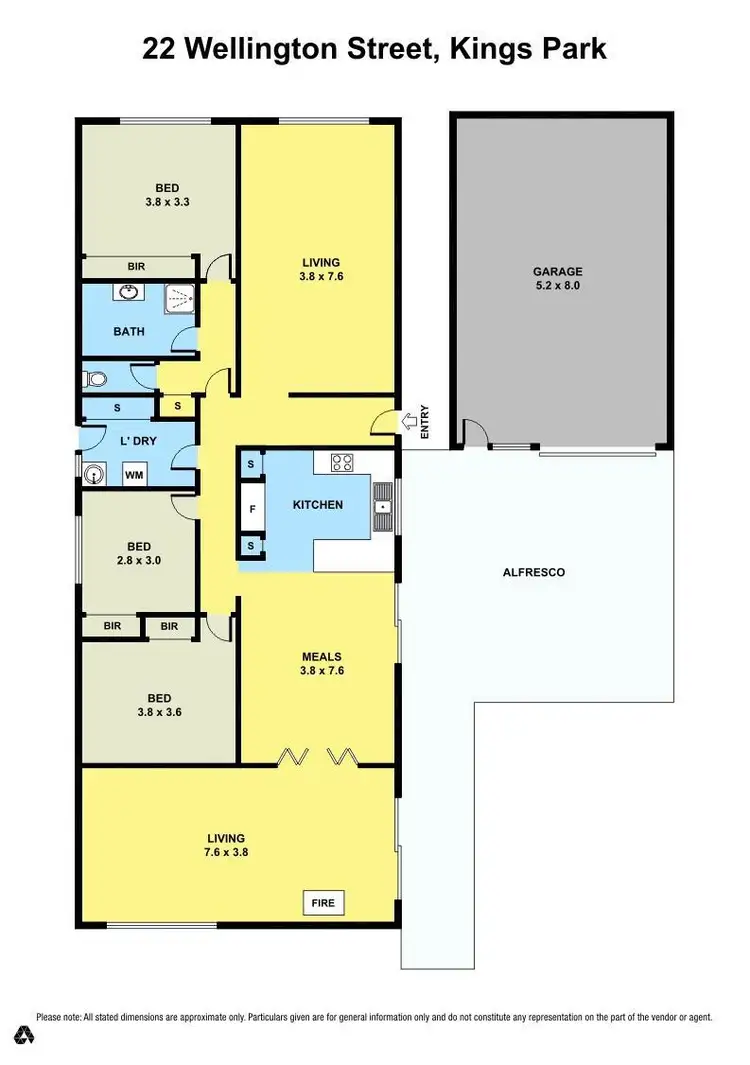 Floorplan of Homely house listing, 22 Wellington Street, Kings Park VIC 3021