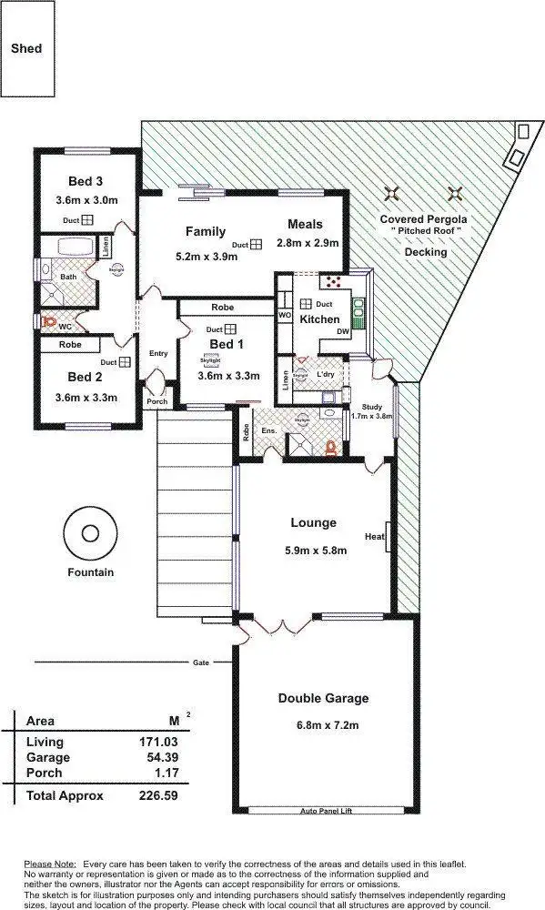 Floorplan of Homely house listing, 13 Donaldson Drive, Paradise SA 5075