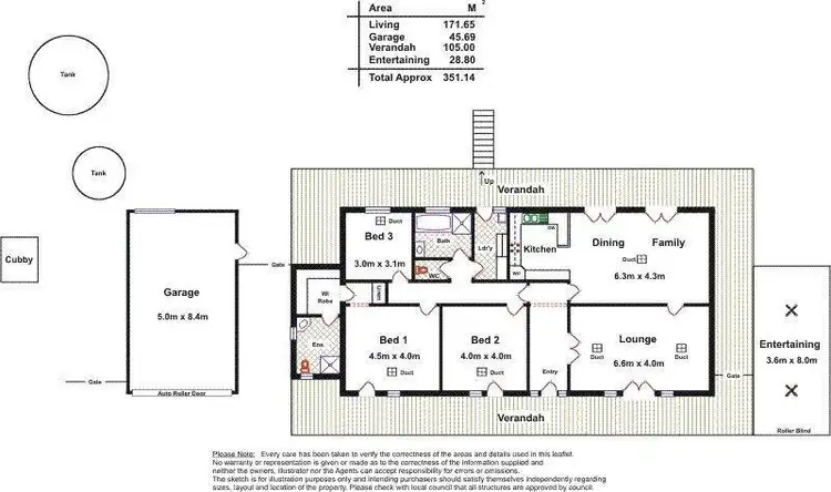 Floorplan of Homely house listing, 6 Dyer Court, Uraidla SA 5142