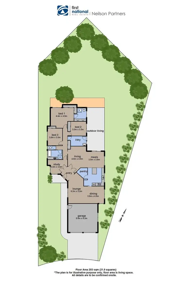 Floorplan of Homely house listing, 4 Hall Court, Berwick VIC 3806