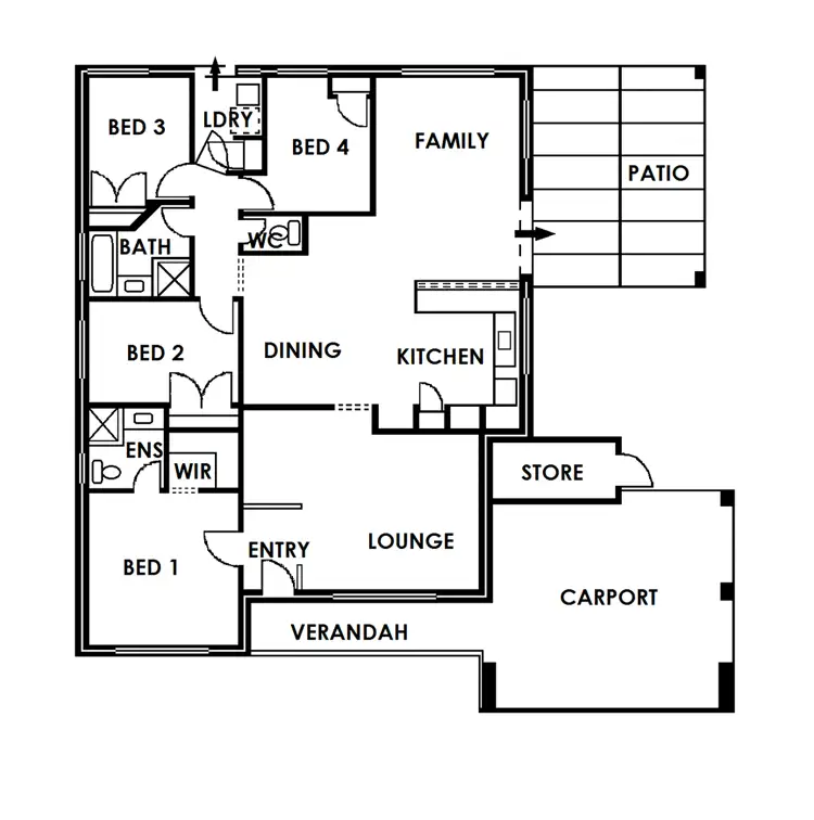Floorplan of Homely semi-detached listing, 9 Simcoe Court, Joondalup WA 6027
