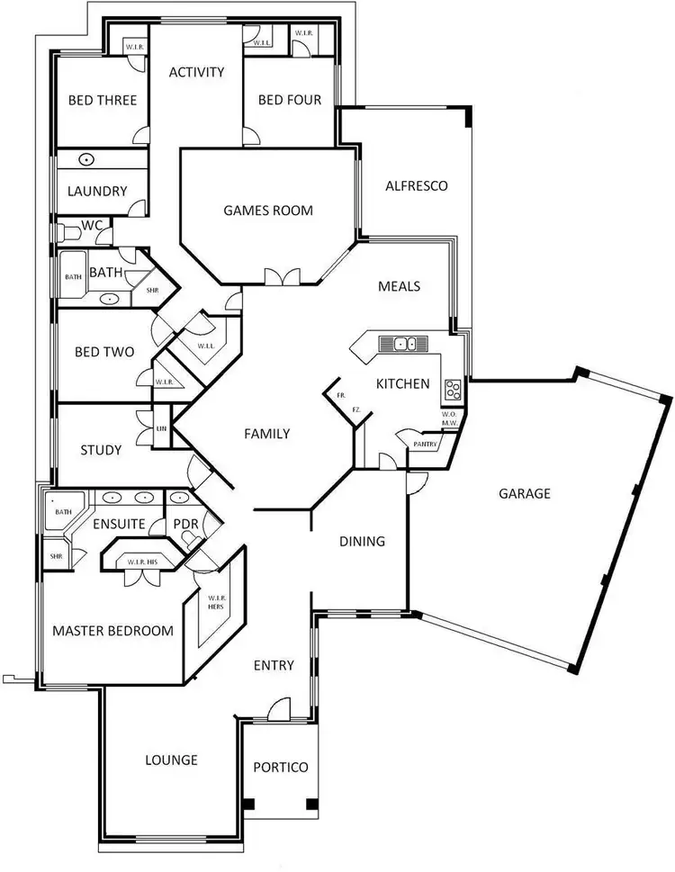 Floorplan of Homely house listing, 9 Galveston Loop, Iluka WA 6028