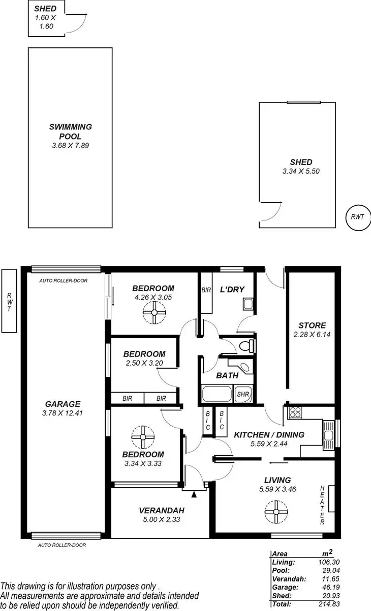 Floorplan of Homely house listing, 19 Warrigal Street, Para Hills SA 5096