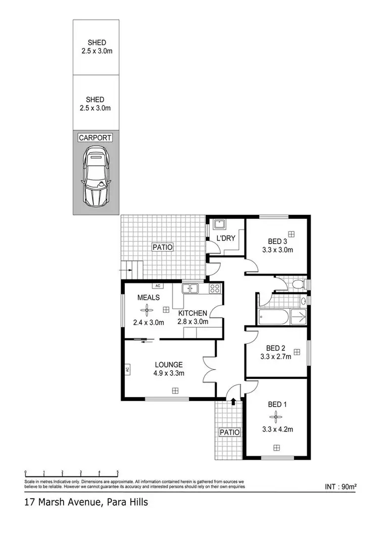 Floorplan of Homely house listing, 17 Marsh Avenue, Para Hills SA 5096