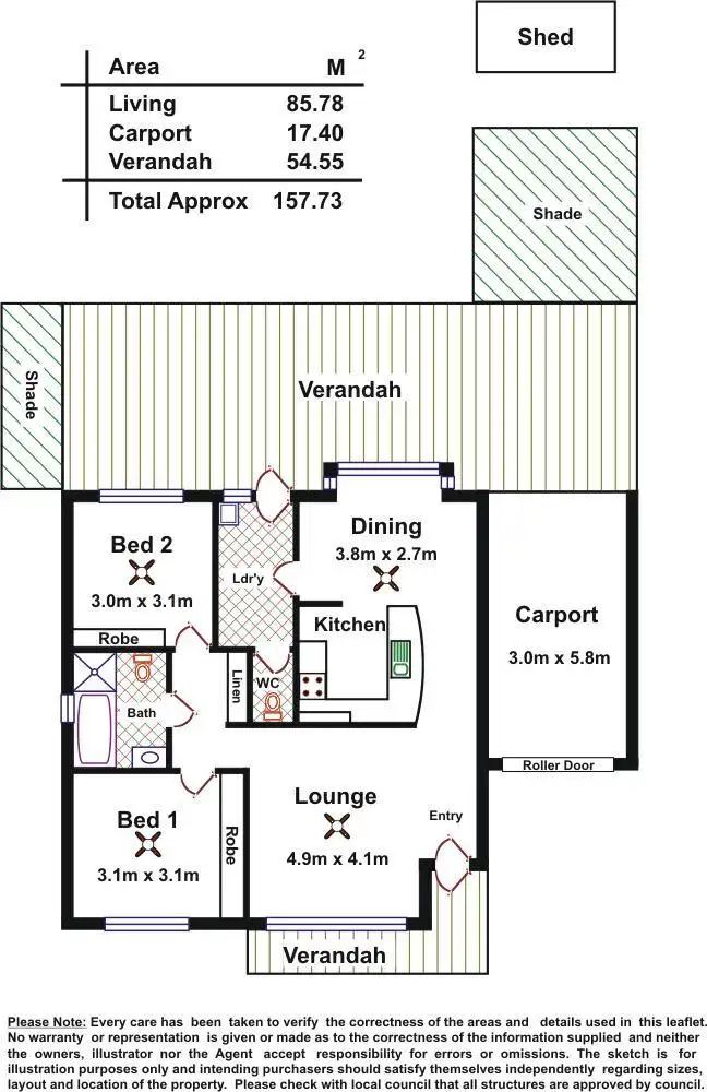 Floorplan of Homely unit listing, 5/2 Ash Street, Kilkenny SA 5009