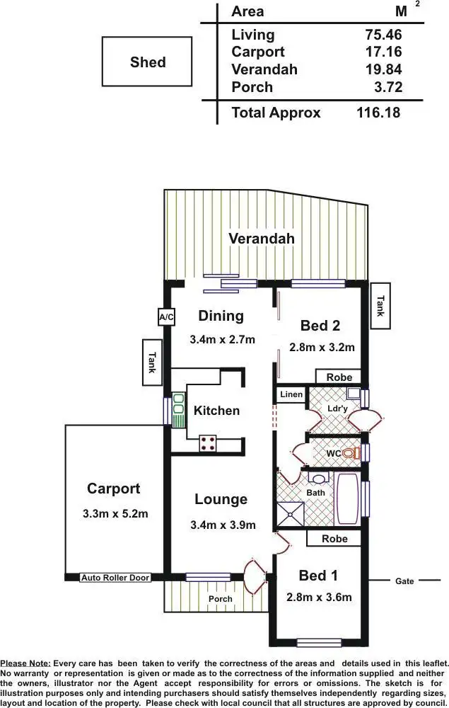Floorplan of Homely house listing, 1/78 Dauntsey Road, Elizabeth North SA 5113