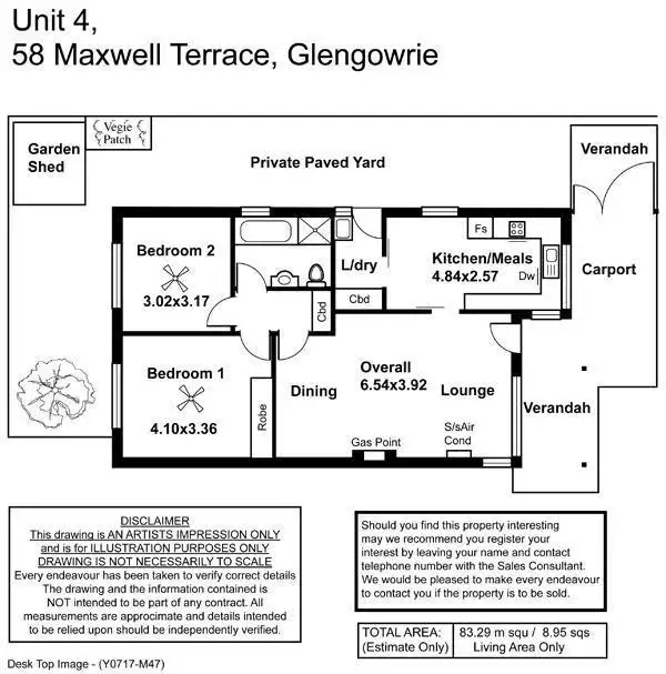 Floorplan of Homely house listing, 4/58 Maxwell Terrace, Glengowrie SA 5044