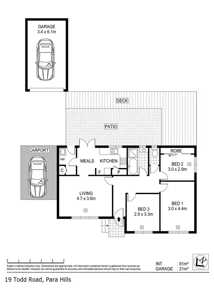Floorplan of Homely house listing, 19 Todd Road, Para Hills SA 5096
