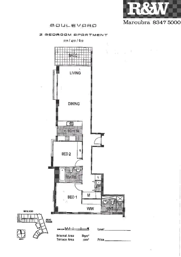 Floorplan of Homely apartment listing, 210/717 Anzac Parade, Maroubra NSW 2035