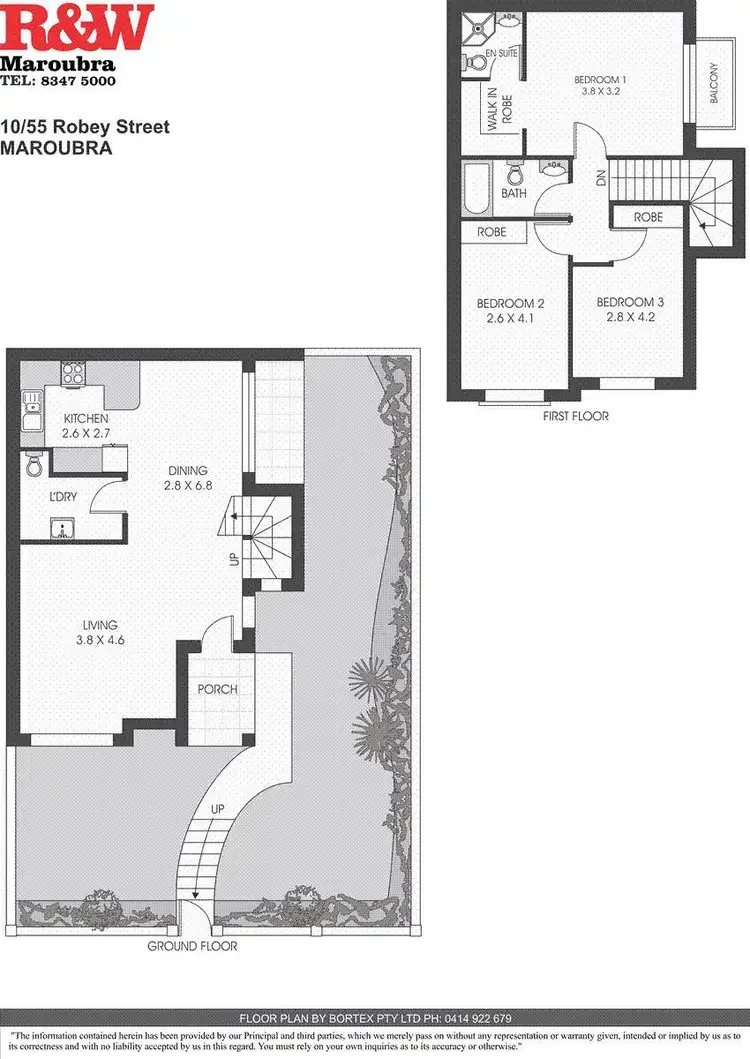 Floorplan of Homely townhouse listing, 10/53-55 Robey Street, Maroubra NSW 2035