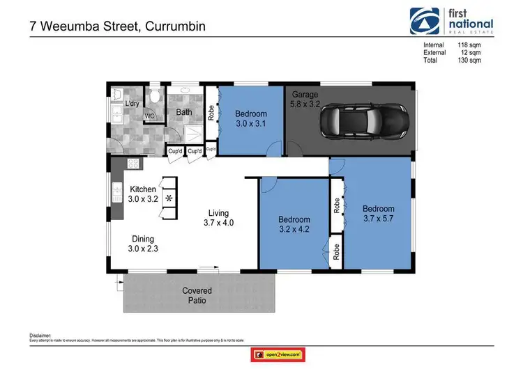 Floorplan of Homely house listing, 7 Weeumba Street, Currumbin QLD 4223