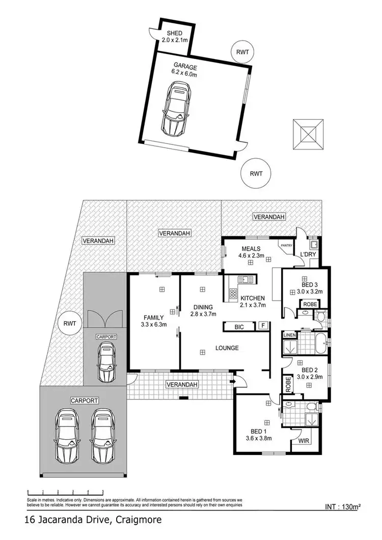 Floorplan of Homely house listing, 16 Jacaranda Drive, Craigmore SA 5114