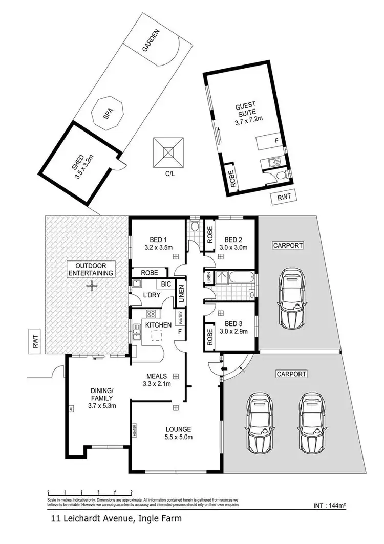 Floorplan of Homely house listing, 11 Leichardt Avenue, Ingle Farm SA 5098