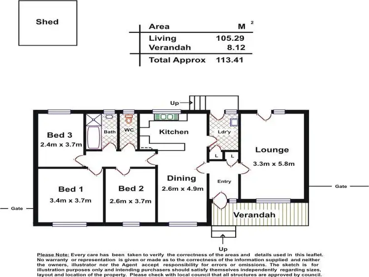Floorplan of Homely house listing, 7 Leiden Court, Hackham West SA 5163