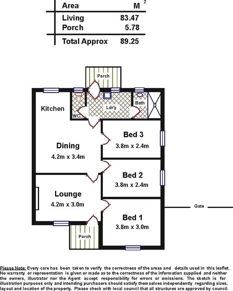 Floorplan of Homely house listing, 84 Willison Road, Elizabeth South SA 5112