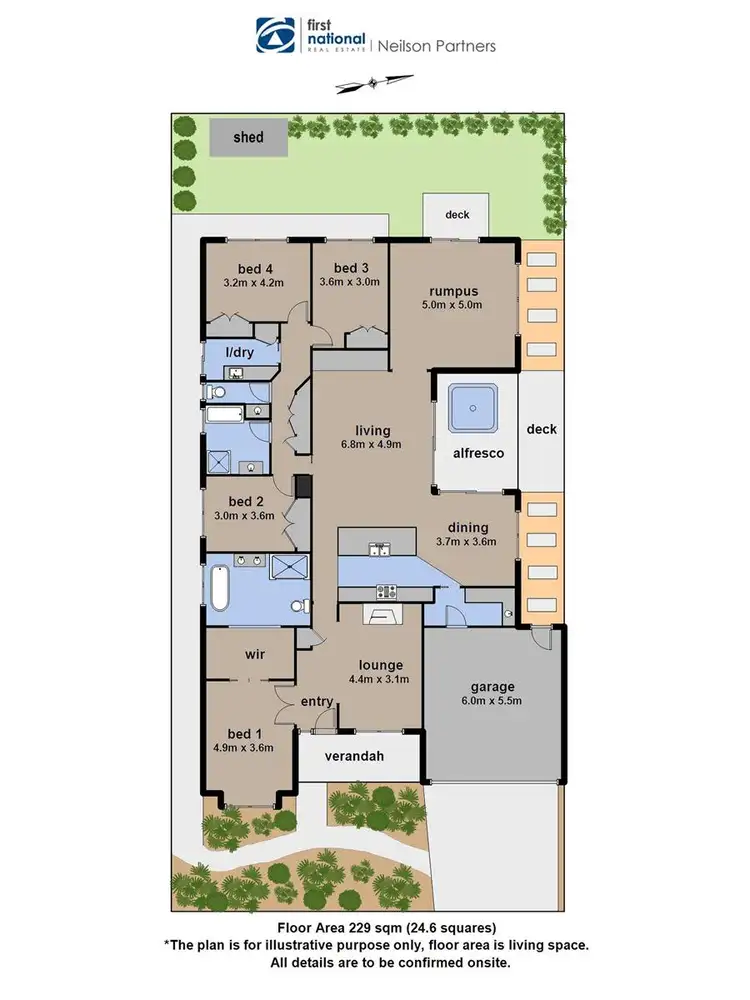 Floorplan of Homely house listing, 43 Grandvue Boulevard, Officer VIC 3809