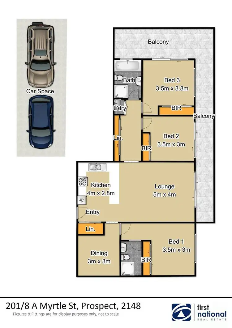 Floorplan of Homely apartment listing, 201/8A Myrtle Street, Prospect NSW 2148