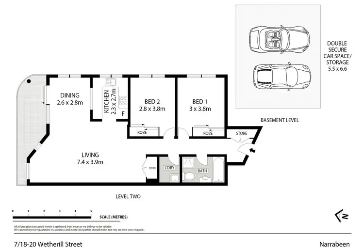 Floorplan of Homely unit listing, 7/18-20 Wetherill Street, Narrabeen NSW 2101